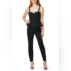 Parker Black Peplum Jumpsuit